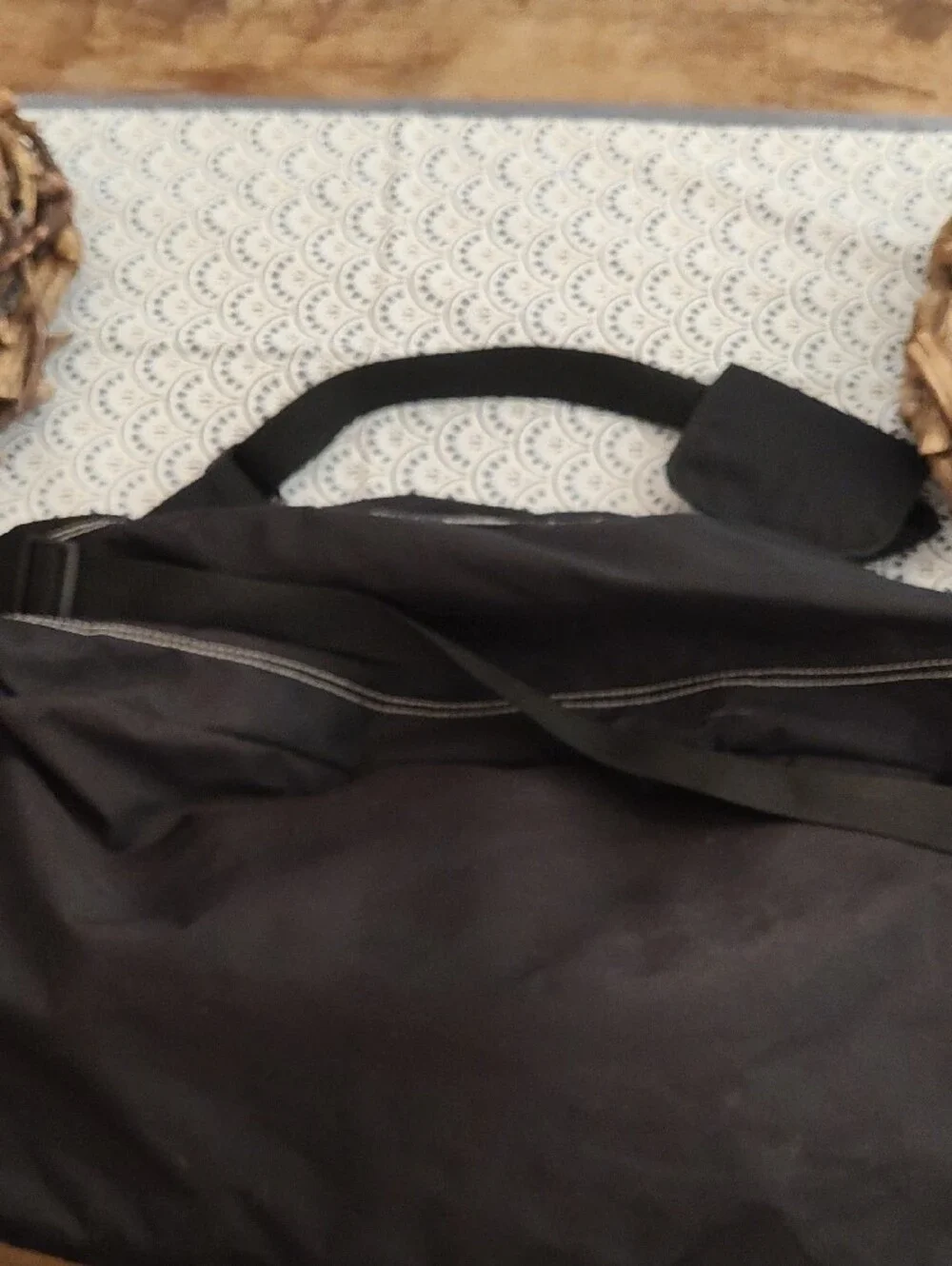 High Sierra Black Duffel with Front Zip Pocket